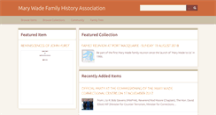 Desktop Screenshot of marywadefamily.org