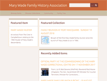 Tablet Screenshot of marywadefamily.org